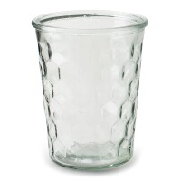 Glas Windlicht, Vase mit Wabenmuster, kl gallery