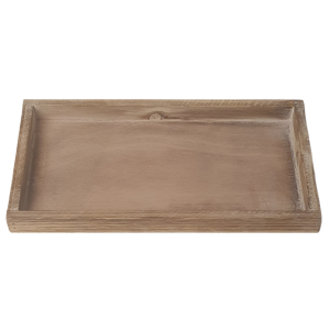 Holztablett, Gesteckunterlage, rechteckig in Braun, 25 cm.