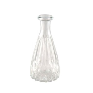 Mini Glas Flaschen Väschen Classy klar, 10,5 cm.