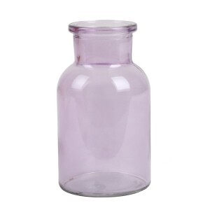 Kleines Glas Väschen in Lila 10,5 cm.