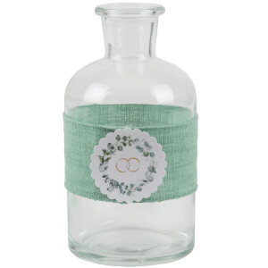 Glas Flaschen Väschen Hochzeit, Eukalyptus,...