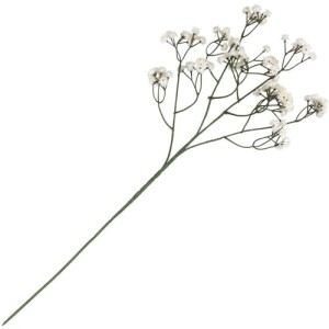 Kunstblume Schleierkraut, hochwertig, in Weiß, 60 cm.