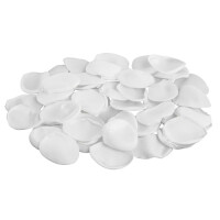 50 Satin Blütenblätter in Wei& gallery