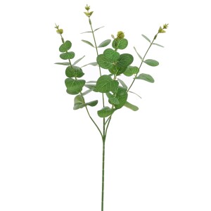 Kunstblume Eukalyptuszweig in Grün, 60 cm.