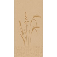 Duni Zelltuch Servietten Meadow Natural, 3-lagig, ⅛...
