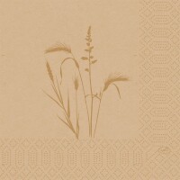 Duni Zelltuch Servietten Meadow Natural, 33 x 33 cm.