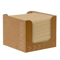 Duni Spenderbox mit 50 Bio Dunisoft Cocktail Servietten...