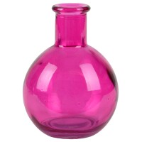 Glas Väschen kugelrund in Fuchsia,  gallery