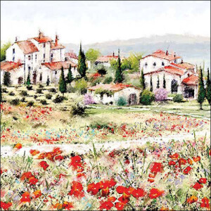 20er Pack Servietten Toskana, 33 x 33 cm.