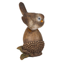 Dekofigur Vogel auf Eichel, 11 cm. gallery
