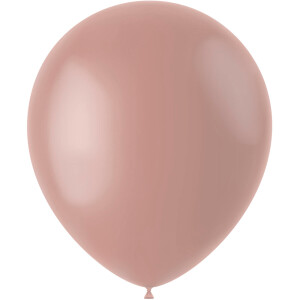 10 Luftballons in Altrosa, 33 cm Durchmesser.