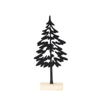 Deko Metall Tannenbaum in Schwarz auf Ho gallery