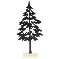 Deko Metall Tannenbaum in Schwarz auf Ho gallery