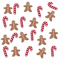50 Papier Streuteile Weihnachten, Zucker gallery