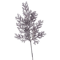 Kunstblume Glitzer Farnblatt in Violett- gallery