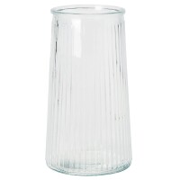 Glas Vase konisch mit Streifen, hoch, kl gallery