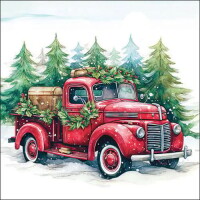 20er Pack Servietten Pickup-Truck im Win gallery
