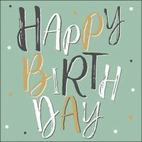 20er Pack Servietten Geburtstag, Happy B gallery