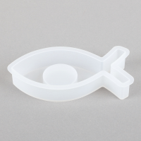 Silikonform, Gießform Teelichthalter Fisch, 13,5 cm. 3