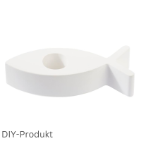 Silikonform, Gie&szlig;form Stabkerzenhalter Fisch,...