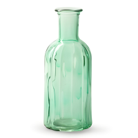 Glas Flaschen Vase Vintage mit Rillen, N gallery