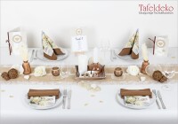 4. Mustertisch "Eleganz in Sandfarb gallery