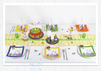 Einschulung Tischdeko Buntstift Party
