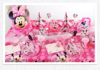 Kindergeburtstag Tischdeko Minnie