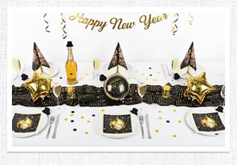 Tischdeko Silvester Discokugel