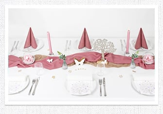 Tischdeko Taufe, Baby Shower Lebensbaum