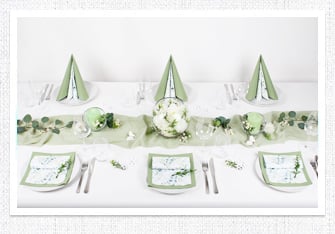 Tischdeko Taufe, Baby Party Pastacchio Bloom