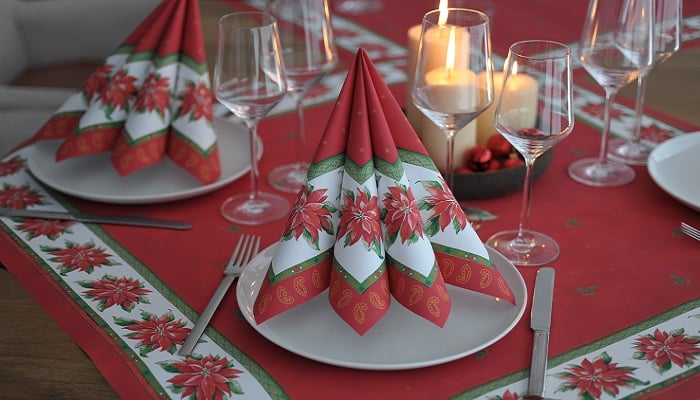 Tischdekoration Weihnachten von Duni bei Tafeldeko