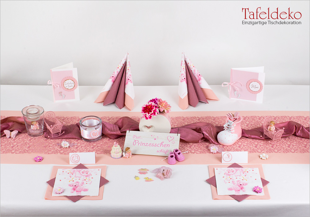 Tischdeko Tischdekoration BABY Taufe/Geburt 5 Schnuller rosa 40 mm TRAUM! 