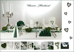 Tischdeko Hochzeit Grün