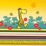 Serviette Funny Giraffe