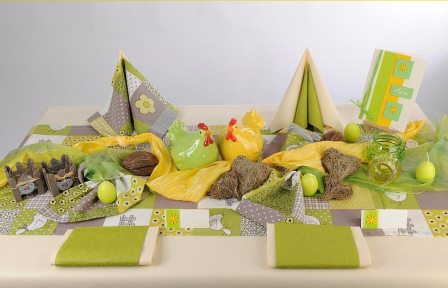 Tischdeko zu Ostern