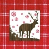Servietten Deer on canvas