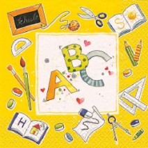 Tischdeko Schulanfang