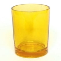 Teelichtglas gelb