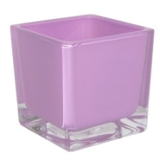 Teelichtglas lila