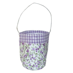 Textilwindlicht mit Blümchen