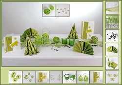 Tischdeko Geburtstag grün