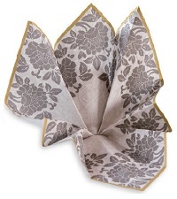 Serviette Flower Damast