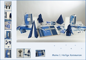 Kommunion-Tisch-blau