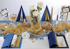 Tischdeko_Goldene_Hochzeit_blau_gold