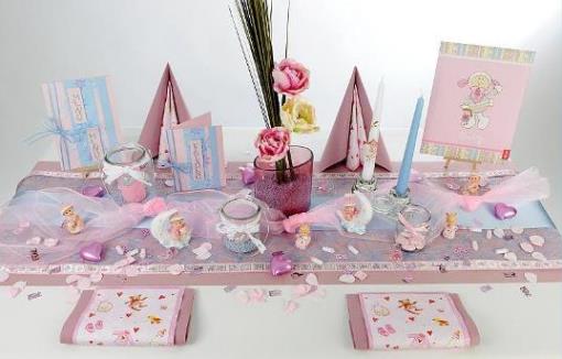 Tischdekoration-taufe-rosa-hellblau