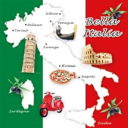 Tischdeko Italien