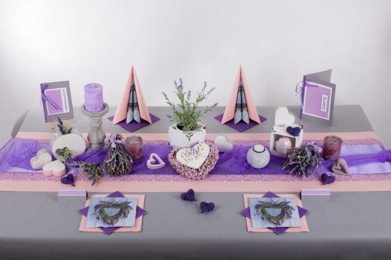 Tischdeko Tipp Lavendel
