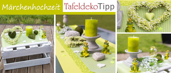 Tischdeko Märchenhochzeit